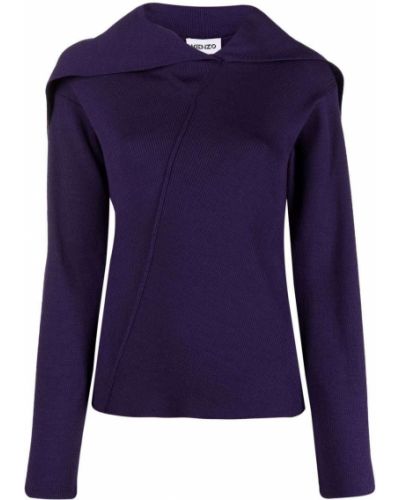 Jersey de tela jersey plisado Kenzo violeta