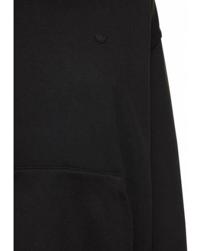 Bavlnená mikina s kapucňou Adidas Originals čierna