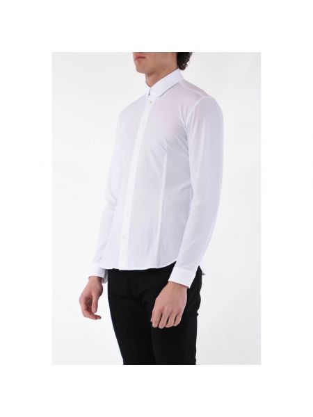 Camisa con botones de nailon de algodón Patrizia Pepe blanco