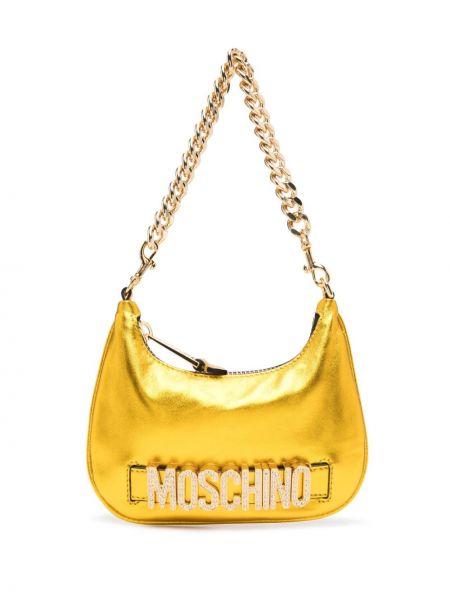 Чанта за ръка с кристали Moschino