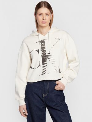 Sportinis džemperis Calvin Klein Jeans smėlinė