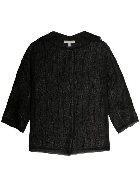Svilena jakna iz žakarda Shiatzy Chen črna