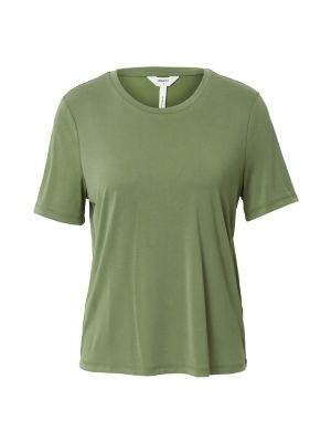 Jednofarebné priliehavé tričko z polyesteru Object - zelená