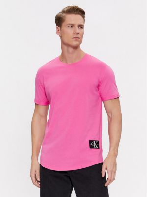 Тениска Calvin Klein Jeans розово