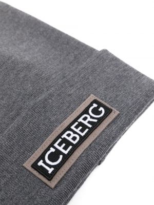 Woll mütze Iceberg grau