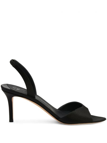 Semišové sandály Giuseppe Zanotti černé