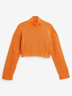 Свитшот Calvin Klein Jeans оранжевый