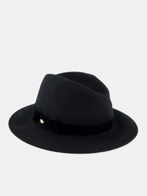 Sombrero de terciopelo‏‏‎ de fieltro Tirabasso negro
