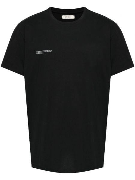 Bavlnené tričko s potlačou Pangaia čierna
