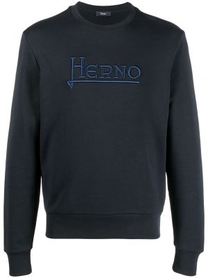 Siuvinėtas džemperis Herno mėlyna
