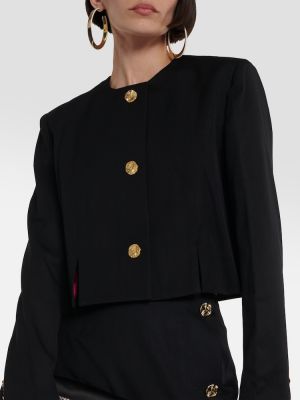 Vlnená bunda Nina Ricci čierna