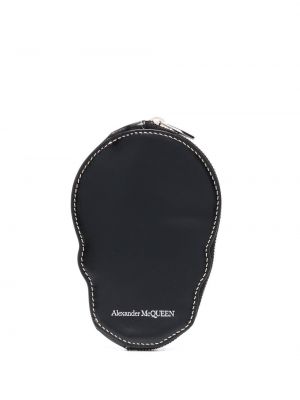 Peňaženka na zips Alexander Mcqueen čierna