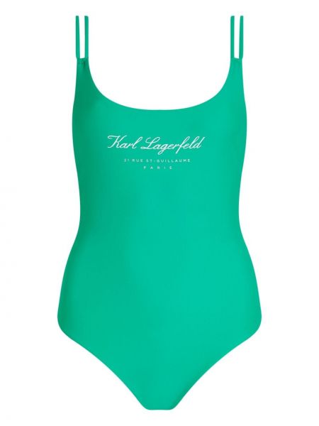 Plavky Karl Lagerfeld zelená
