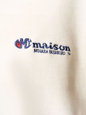 Bluza z kapturem z przetarciami bawełniana Mihara Yasuhiro czarna