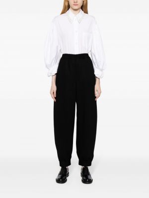 Vlněné kalhoty Junya Watanabe černé