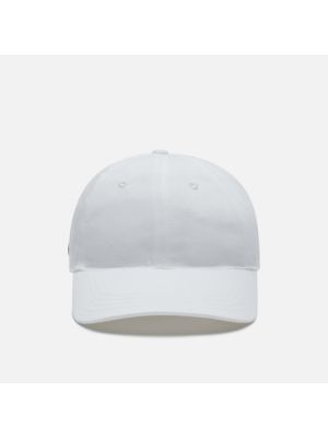Хлопковая кепка Lacoste белая