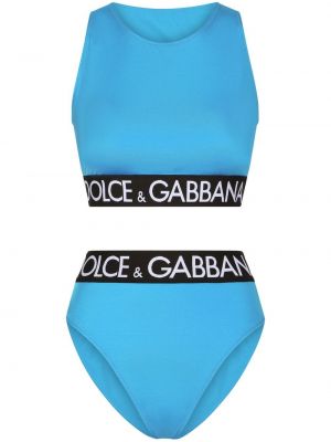 Bikiny Dolce & Gabbana, modrá