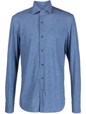 Camicia jeans Corneliani blu