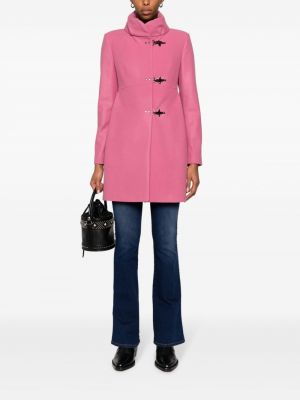 Vlněný kabát Fay růžový