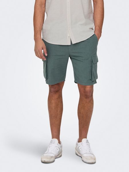 Pantalones cargo Only & Sons verde