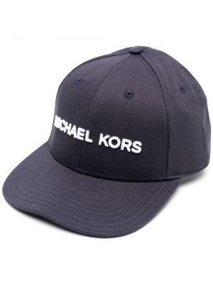 Kapa s šiltom z vezenjem Michael Kors modra