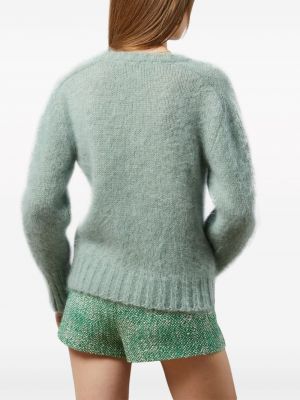 Mohérový svetr Gucci zelený