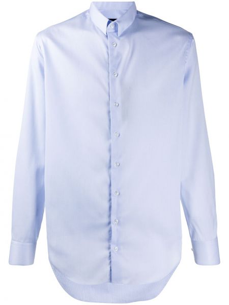 Camisa ajustada a rayas Giorgio Armani azul