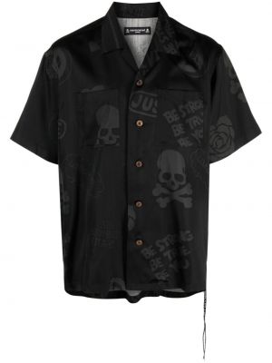 Риза с принт Mastermind Japan черно
