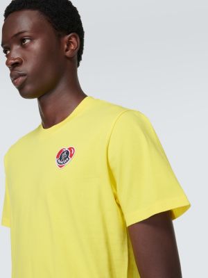 T-shirt en coton Moncler jaune