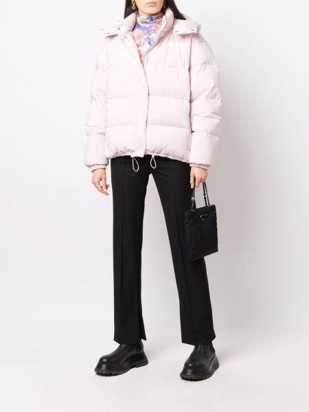 Dūnu jaka ar kapuci Miu Miu rozā