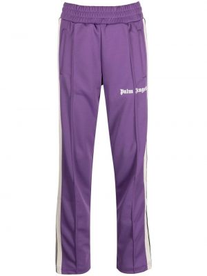 Pantalon de joggings à imprimé Palm Angels violet