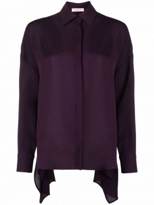 Chemise drapée Valentino Garavani violet