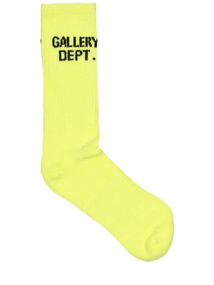 Памучни чорапи Gallery Dept. жълто
