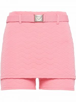 Jacquard shorts Prada rosa