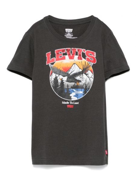 T-shirt for piger Levi's Kids sort