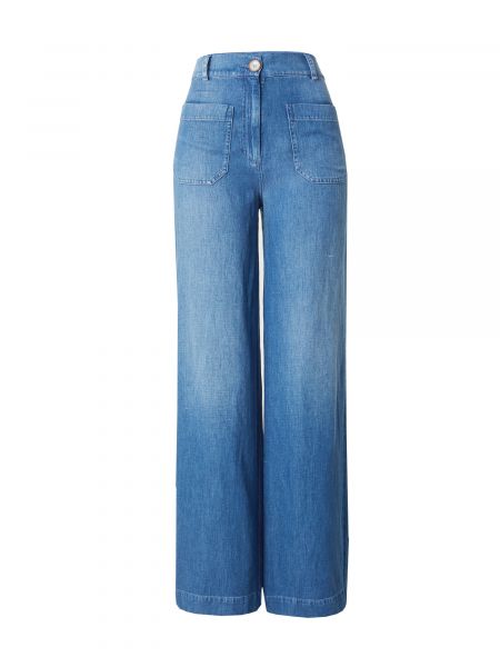 Широки панталони тип „марлен“ Sessun синьо