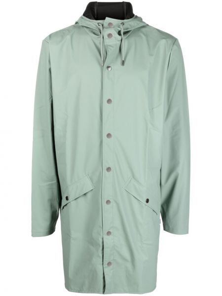 Kapucnis kabát Rains zöld