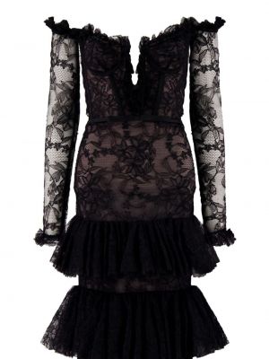Krajkové koktejlové šaty Giambattista Valli černé