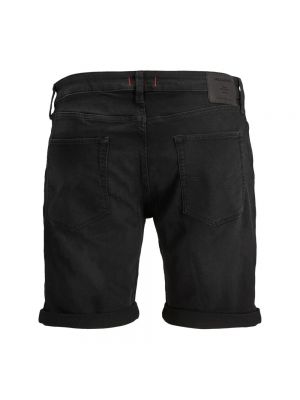 Klassische jeans shorts mit geknöpfter mit reißverschluss Jack & Jones schwarz