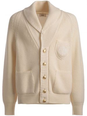 Cardigan en tricot à col v Bally beige