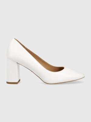 Ниски обувки с висок ток Wojas бяло