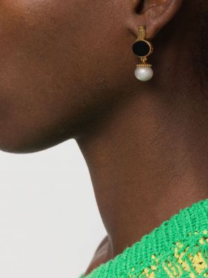 Boucles d'oreilles avec perles à boucle Gunia Project argenté