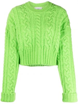Volneni pulover Ami Paris zelena