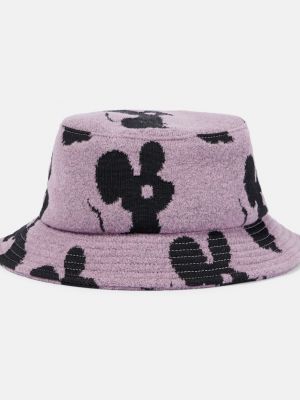 Шерстяная шляпа Jw Anderson фиолетовая