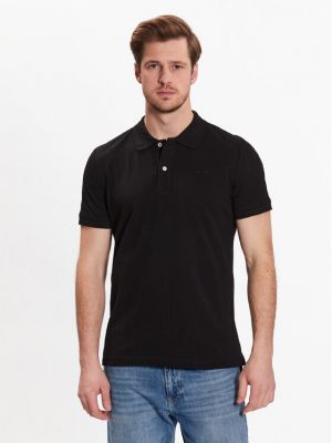 Polo marškinėliai Geox juoda