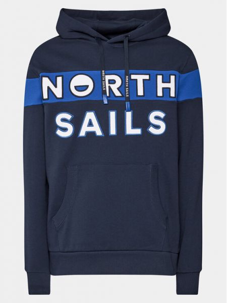 Felpa con la zip North Sails blu