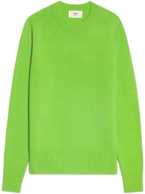 Maglione con scollo tondo Ami Paris verde