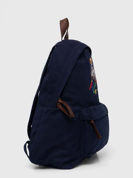 Pamučni ruksak Polo Ralph Lauren plava