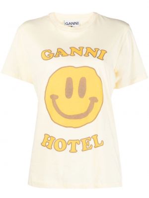 T-shirt Ganni gul