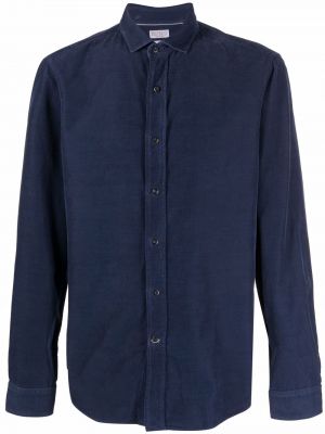 Camisa con botones Brunello Cucinelli azul